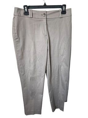 LOFT woman’s Tan Khaki Ankle Dress Pants Trousers, Sz 6